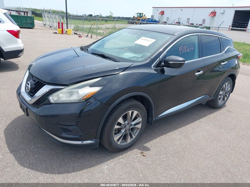 Vin: 5n1az2mh9fn226454, lot: 45681389, nissan murano s 20152