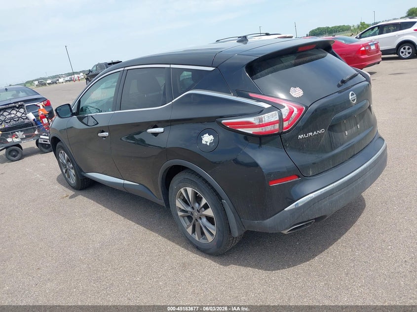 Vin: 5n1az2mh9fn226454, lot: 45681389, nissan murano s 20153
