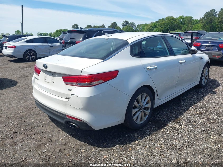 Vin: 5xxgu4l36hg154464, lot: 45681444, kia optima ex 20174
