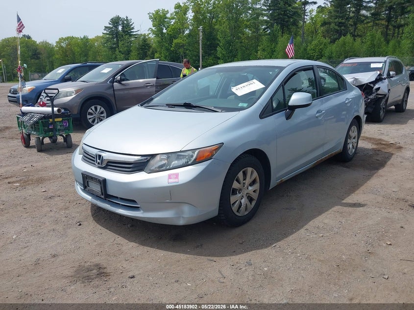 2012 Honda Civic Lx 2HGFB2F55CH581838 photo 1