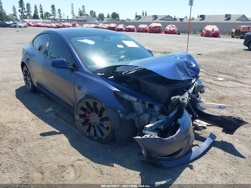 Vin: 5yj3e1ec0pf432283, lot: 45681629, tesla model 3 performance dual motor all-wheel drive 2023 img_1