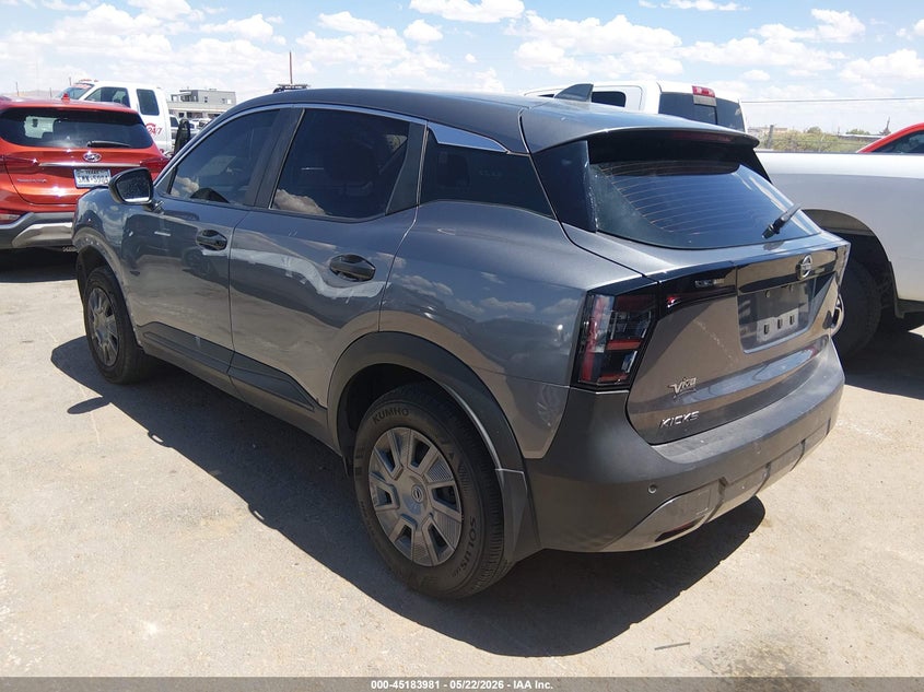 Vin: 3n8ap6ba9sl336328, lot: 45681693, nissan kicks s fwd 20253