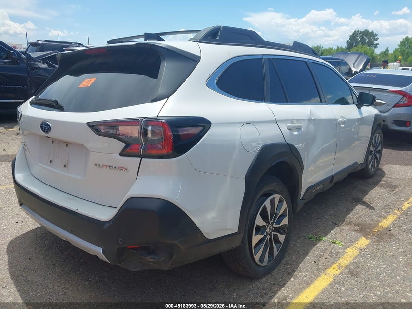 Vin: 4s4btanc0p3191206, lot: 45681705, subaru outback limited 20234