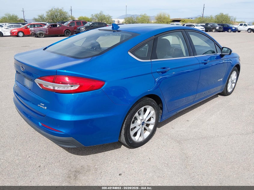 Vin: 3fa6p0lu4kr149511, lot: 45681745, ford fusion hybrid se 20194