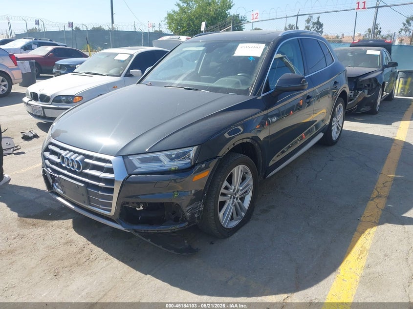 Vin: wa1bnafy1j2008329, lot: 45681815, audi q5 2.0t premium/2.0t tech premium 20182
