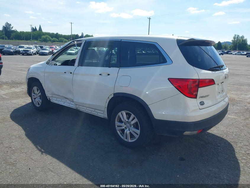 Vin: 5fnyf6h15hb079230, lot: 45681874, honda pilot lx 20173
