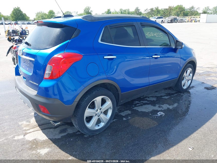 Vin: kl4cjbsb9fb223357, lot: 45681937, buick encore convenience 20154