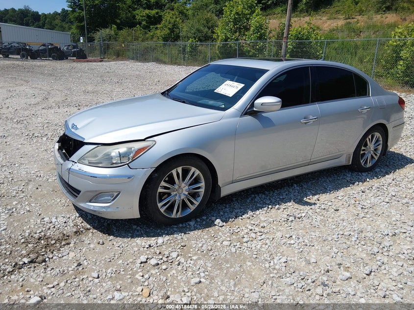 Vin: kmhgc4dd9eu264968, lot: 45682188, hyundai genesis 3.8 20142