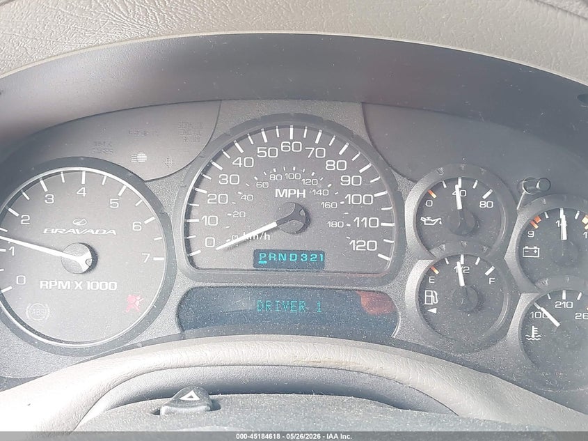 2002 Oldsmobile Bravada VIN: 1GHDT13S722202122 Lot: 45184618