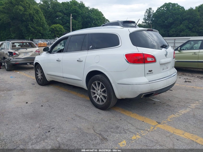 Vin: 5gakrbkd8hj176599, lot: 45682428, buick enclave leather 20173