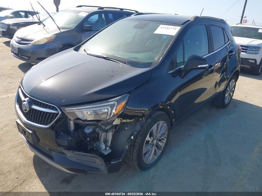Vin: kl4cjasb8hb056289, lot: 45682446, buick encore preferred 20172