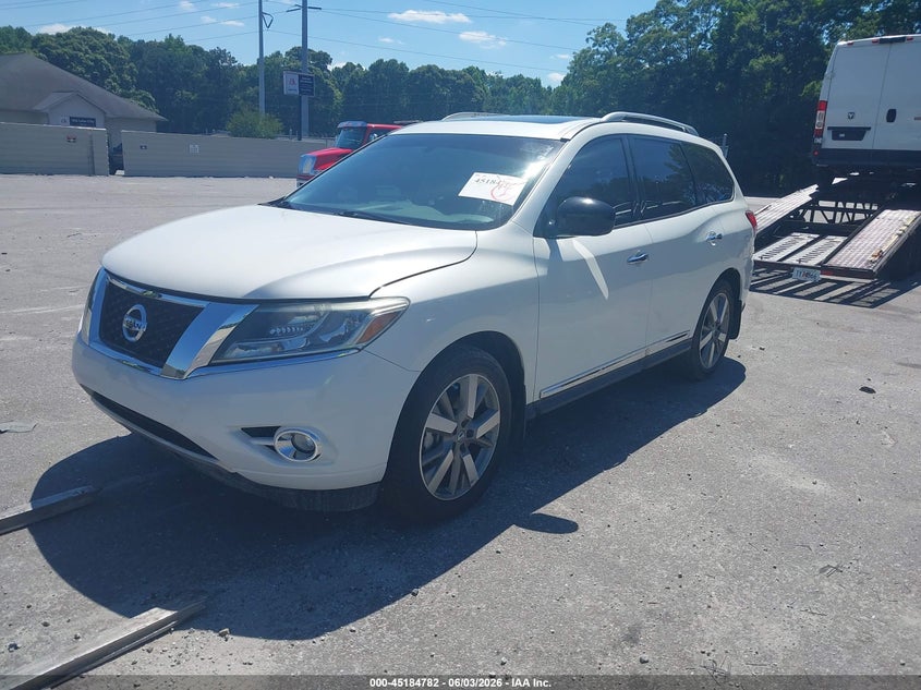 Vin: 5n1ar2mm2fc622928, lot: 45682494, nissan pathfinder platinum 20152