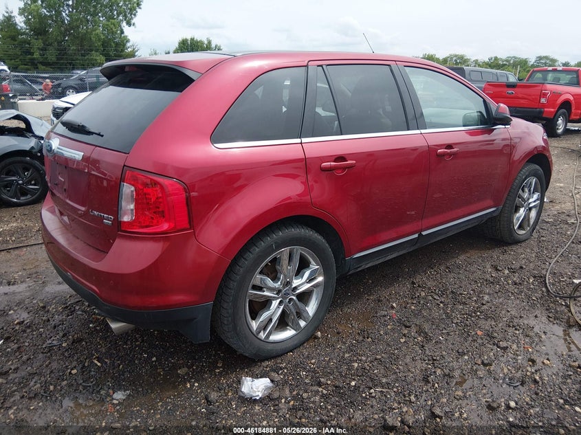 Vin: 2fmdk4kc5dbc57777, lot: 45682593, ford edge limited 20134