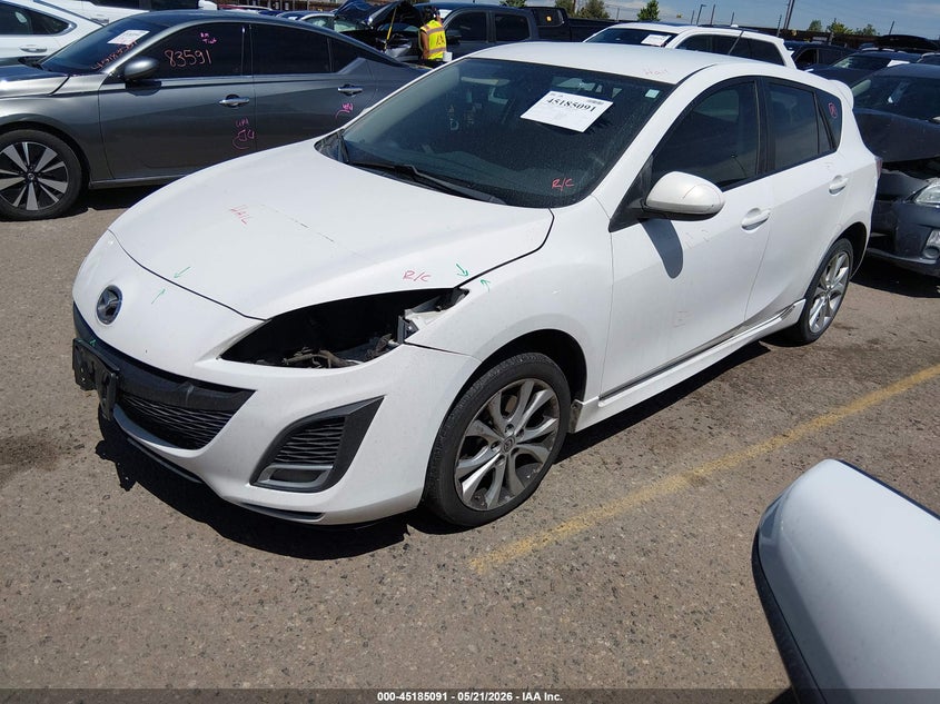 Vin: jm1bl1k61b1454195, lot: 45682803, mazda mazda3 s sport 20112