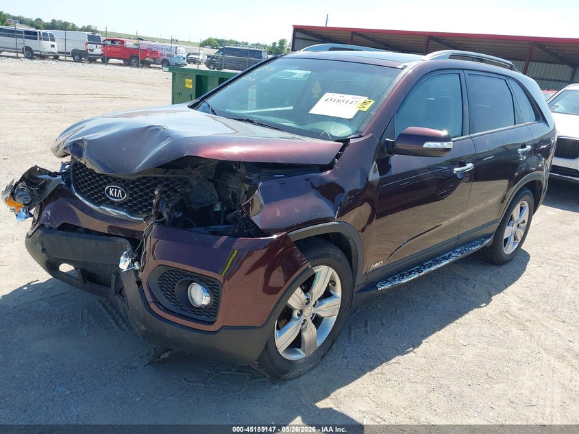 2012 Kia Sorento 3.5 Ex V6 brown Lot 111045185147 Vin 5XYKUDA22CG199538