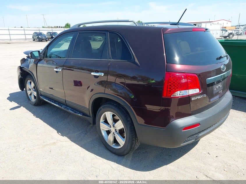 2012 Kia Sorento 3.5 Ex V6 brown Lot 111045185147 Vin 5XYKUDA22CG199538