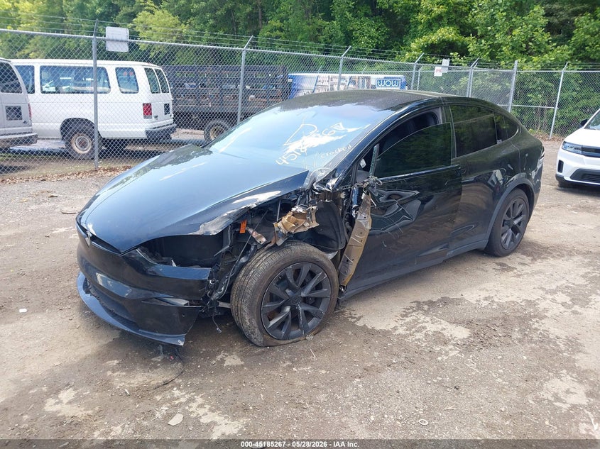 Vin: 7saxcbe57pf373038, lot: 45682979, tesla model x dual motor all-wheel drive/standard range 20232