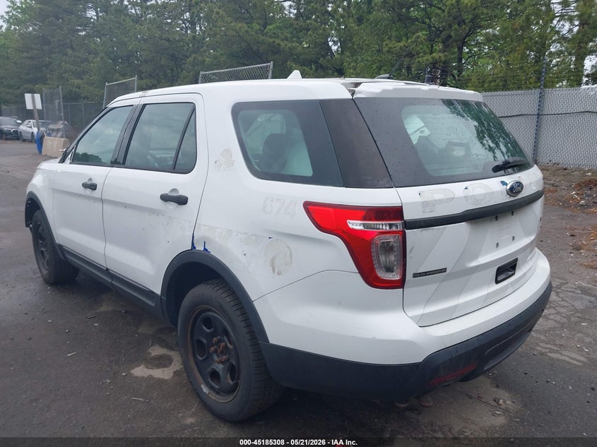 Vin: 1fm5k8ar0dgc63724, lot: 45683020, ford utility police interceptor 20133