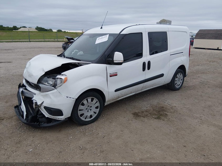 Vin: zfbhrfbb7m6v74658, lot: 45683024, ram promaster city tradesman slt 20212