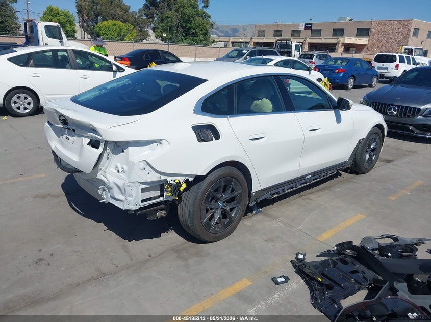 Vin: wby73aw05rfr50687, lot: 45683025, bmw i4 gran coupe edrive40 20244