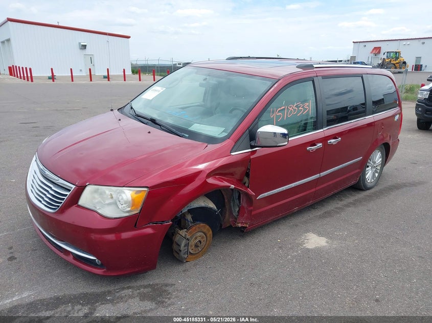 Vin: 2c4rc1gg6cr200284, lot: 45683043, chrysler town & country limited 20122