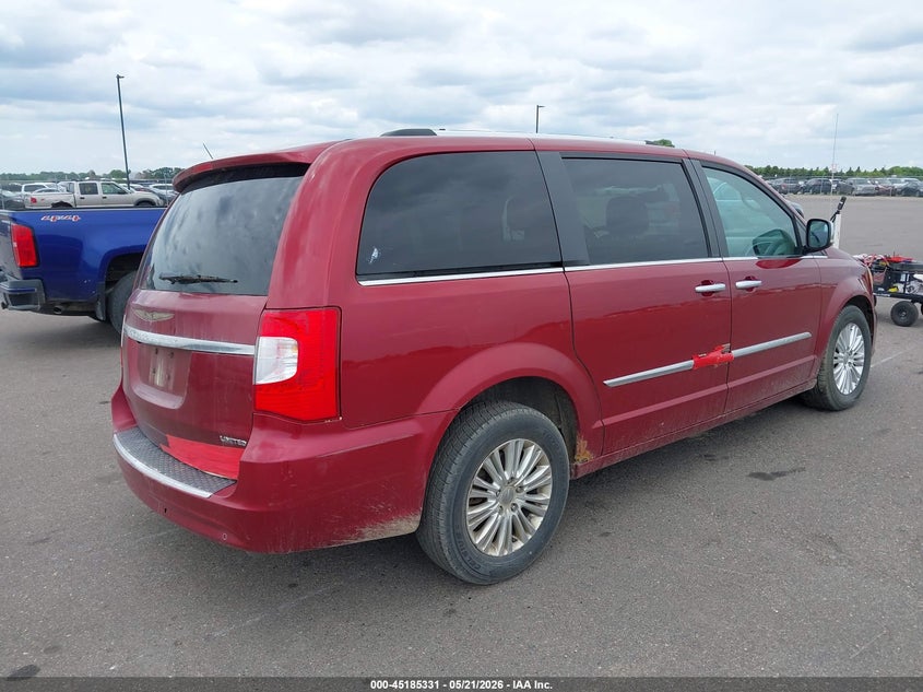 Vin: 2c4rc1gg6cr200284, lot: 45683043, chrysler town & country limited 20124