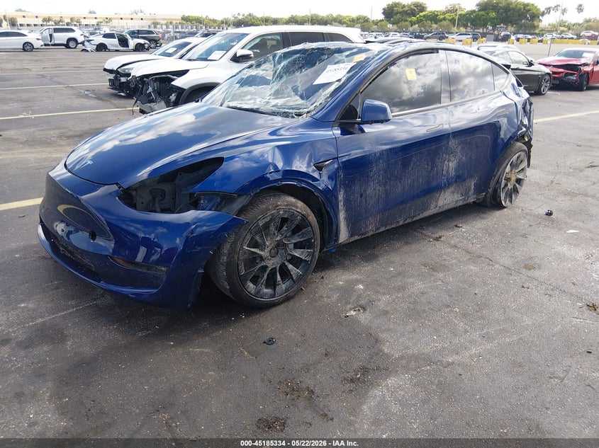 Vin: 7saygdee1sa338814, lot: 45683046, tesla model y long range dual motor all-wheel drive 20252