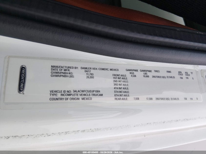 2018 FREIGHTLINER M2 106 auction photo 8