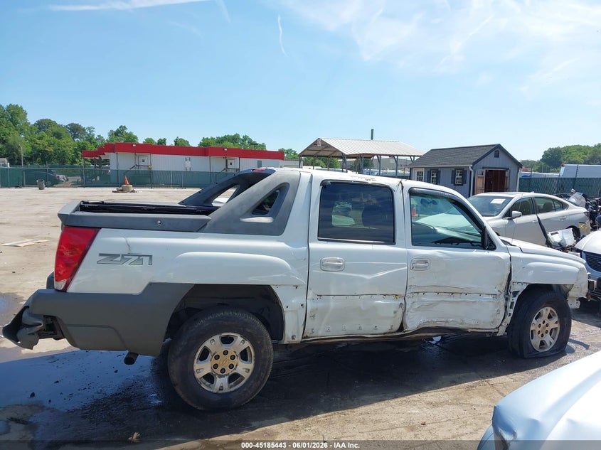 2002 Chevrolet Avalanche 1500 VIN: 3GNEK13T02G358667 Lot: 45185443
