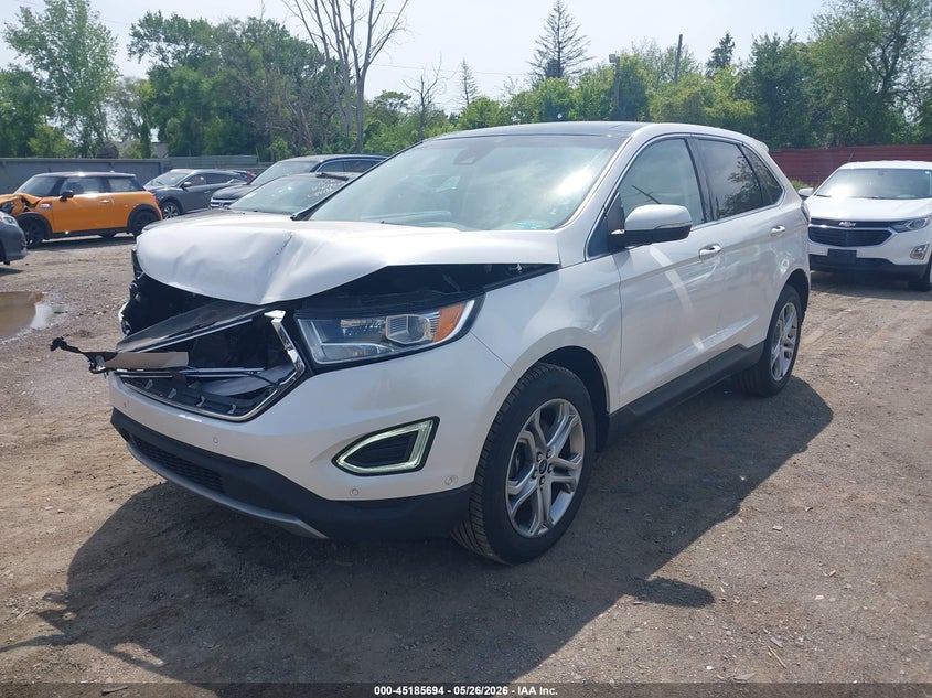 Vin: 2fmpk4k89gbc13276, lot: 45683406, ford edge titanium 20162