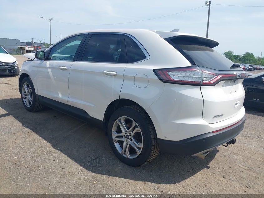 Vin: 2fmpk4k89gbc13276, lot: 45683406, ford edge titanium 20163