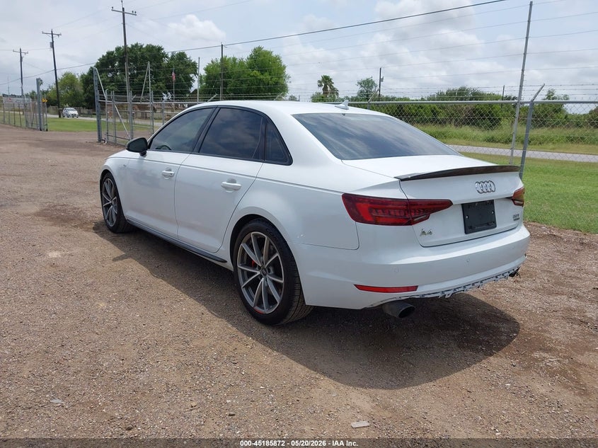 Vin: waufnaf43jn001284, lot: 45683584, audi a4 2.0t premium 20183