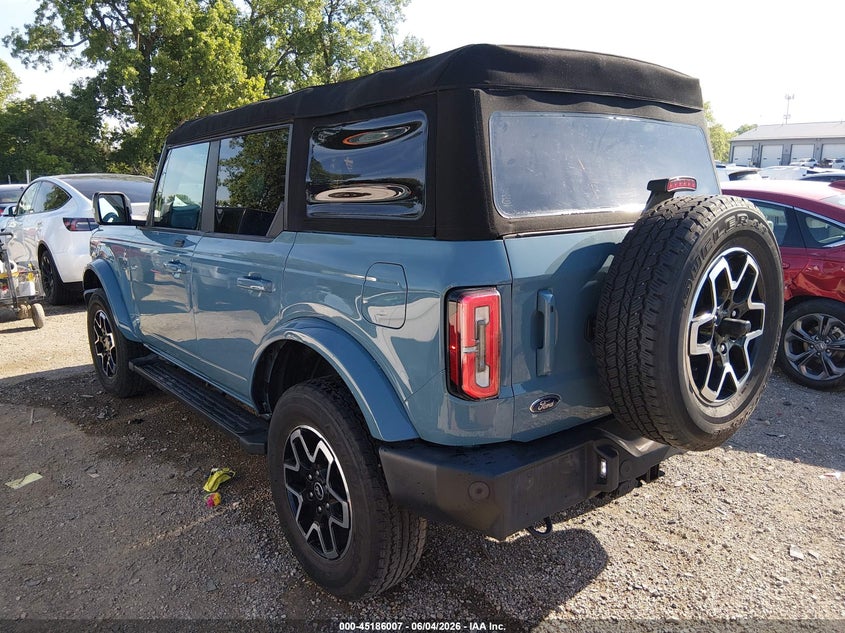Vin: 1fmde5bh7mla91979, lot: 45683719, ford bronco outer banks 20213