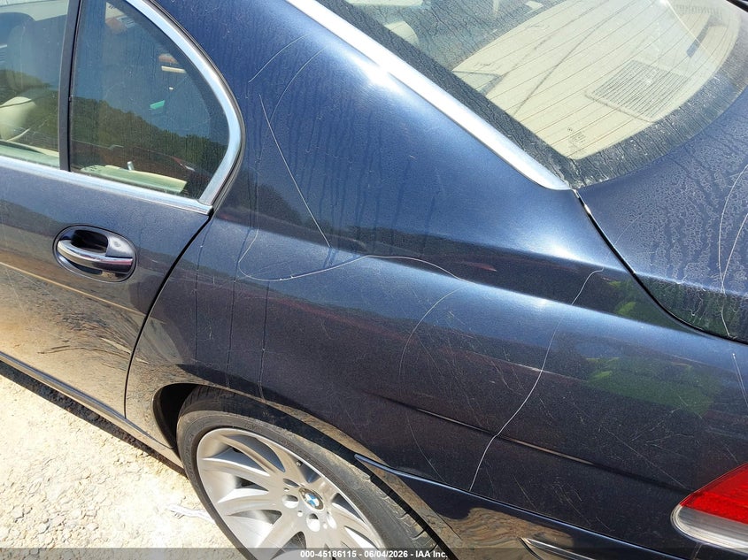 2006 BMW 750Li VIN: WBAHN83596DT39493 Lot: 45186115
