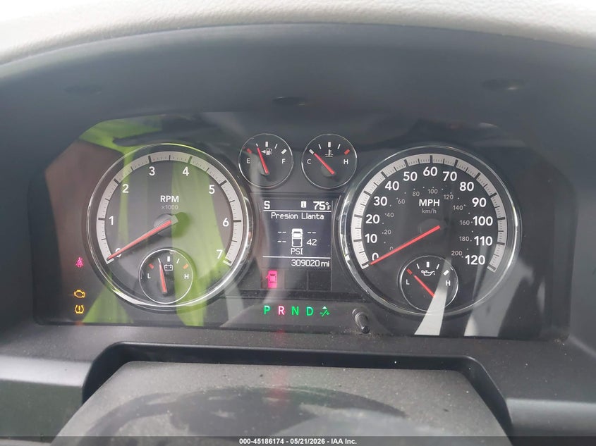 2012 RAM 1500 PICKUP 5.7L V-8 VVT, 390HP