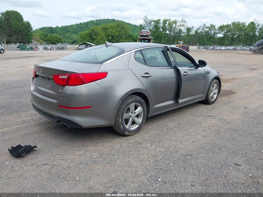 Vin: 5xxgm4a77fg445851, lot: 45684360, kia optima lx 20154