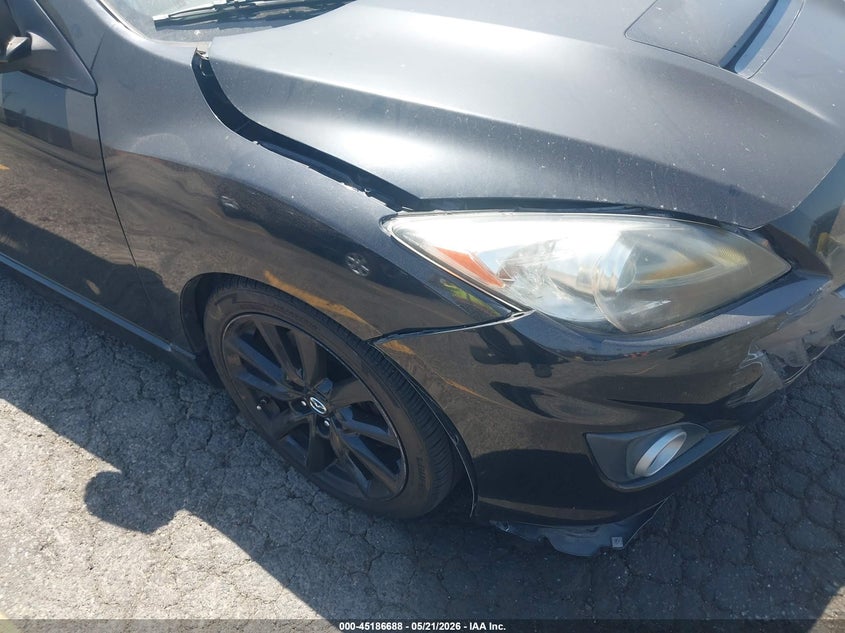 2012 Mazda 3 2.3 Azdaspeed3 Touring Black Lot 111045186688 Vin JM1BL1L43C1531504