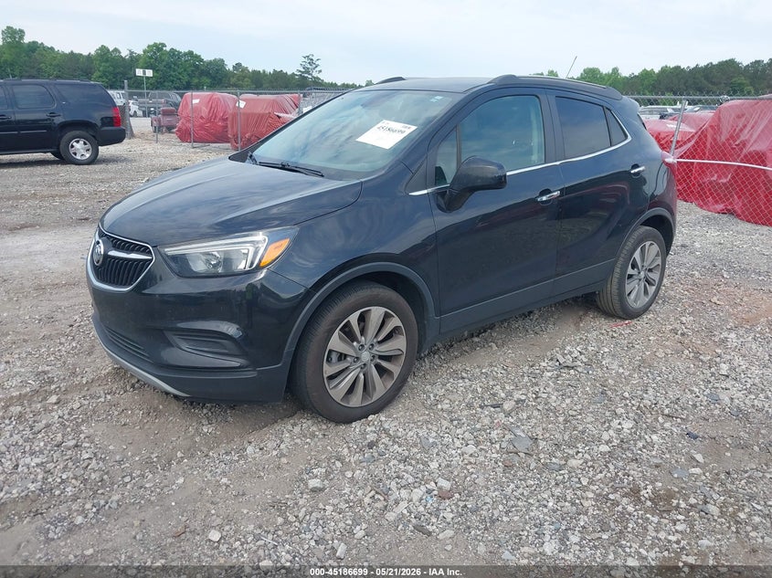 Vin: kl4cjasb9lb070100, lot: 45684411, buick encore fwd preferred 20202
