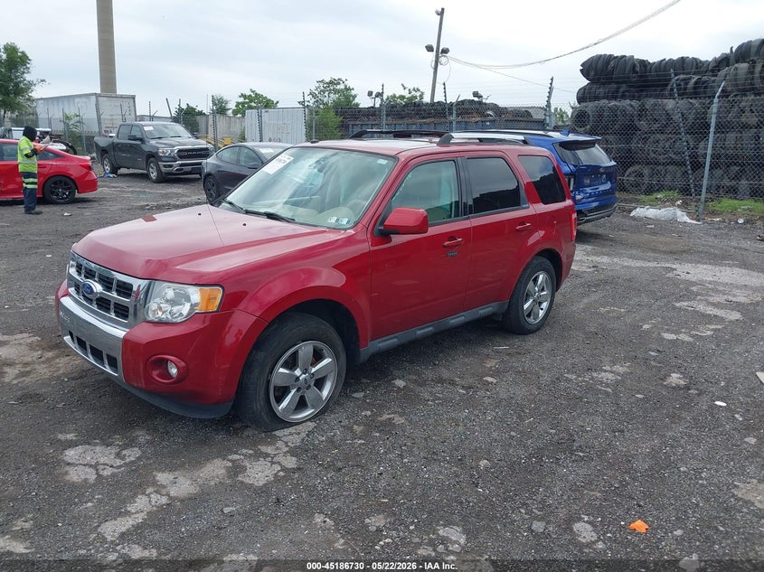 Vin: 1fmcu9eg7bkc27801, lot: 45684442, ford escape limited 20112