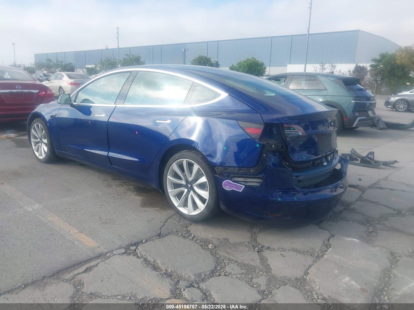 Vin: 5yj3e1eb1jf188285, lot: 45684499, tesla model 3 long range/performance 20183