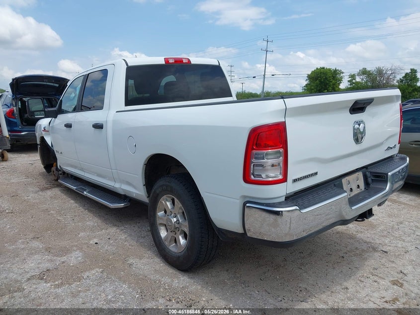 Vin: 3c6ur5dl2rg303063, lot: 45684558, ram 2500 big horn  4x4 6'4 box 20243