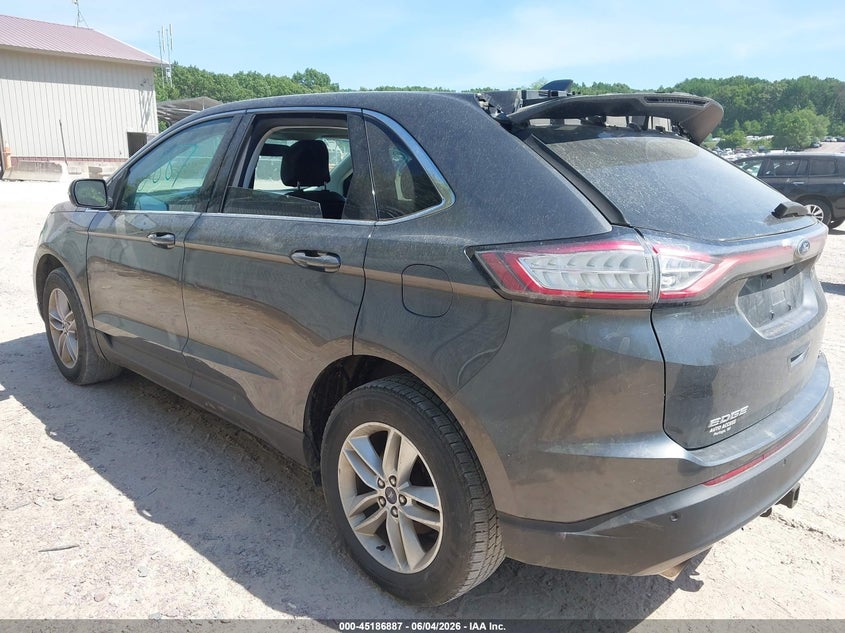 Vin: 2fmtk4j97fbb41288, lot: 45684599, ford edge sel 20153