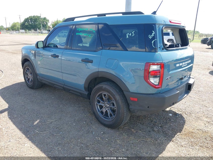 Vin: 3fmcr9b69nre07097, lot: 45684628, ford bronco sport big bend 20223
