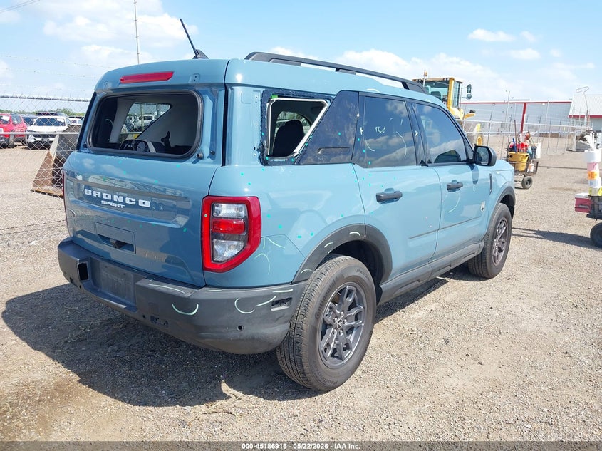 Vin: 3fmcr9b69nre07097, lot: 45684628, ford bronco sport big bend 20224