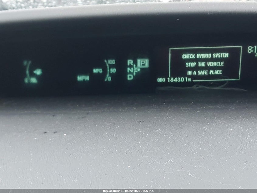 2013 TOYOTA PRIUS HATCHBACK 1.8L I-4 DOHC, VVT, 98HP