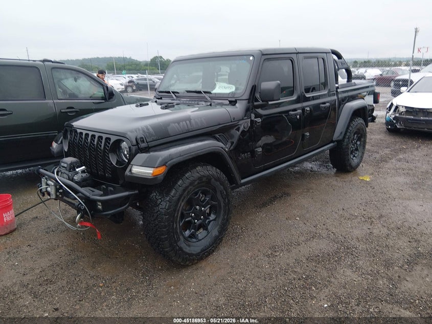 Vin: 1c6jjtam6pl594968, lot: 45684665, jeep gladiator willys 4x4 20232