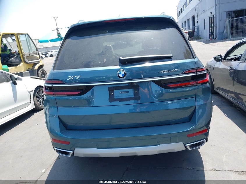 2026 BMW X7 xDrive40I VIN: 5UX23EM01T9367852 Lot: 45187064