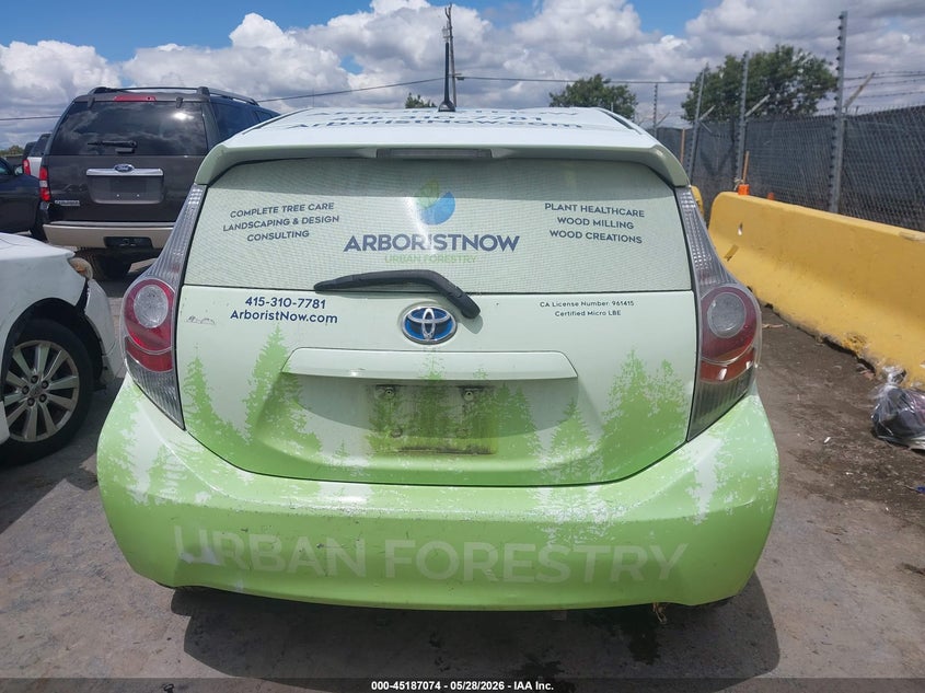2013 Toyota Prius C One VIN: JTDKDTB36D1556819 Lot: 45187074