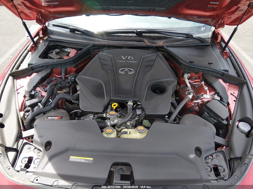 2022 Infiniti Q60 Red Sport 400 VIN: JN1FV7LK5NM660393 Lot: 45187090