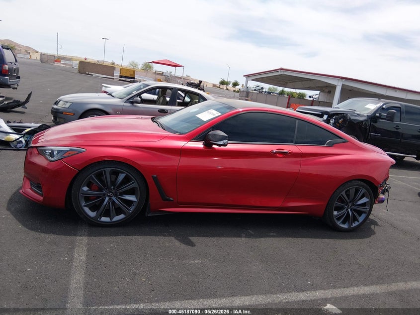 2022 Infiniti Q60 Red Sport 400 VIN: JN1FV7LK5NM660393 Lot: 45187090